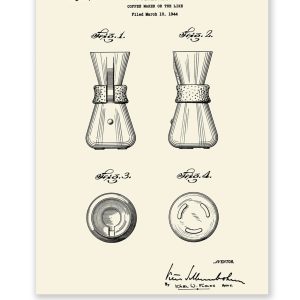 Patent Poster Coffeemaker 1944
